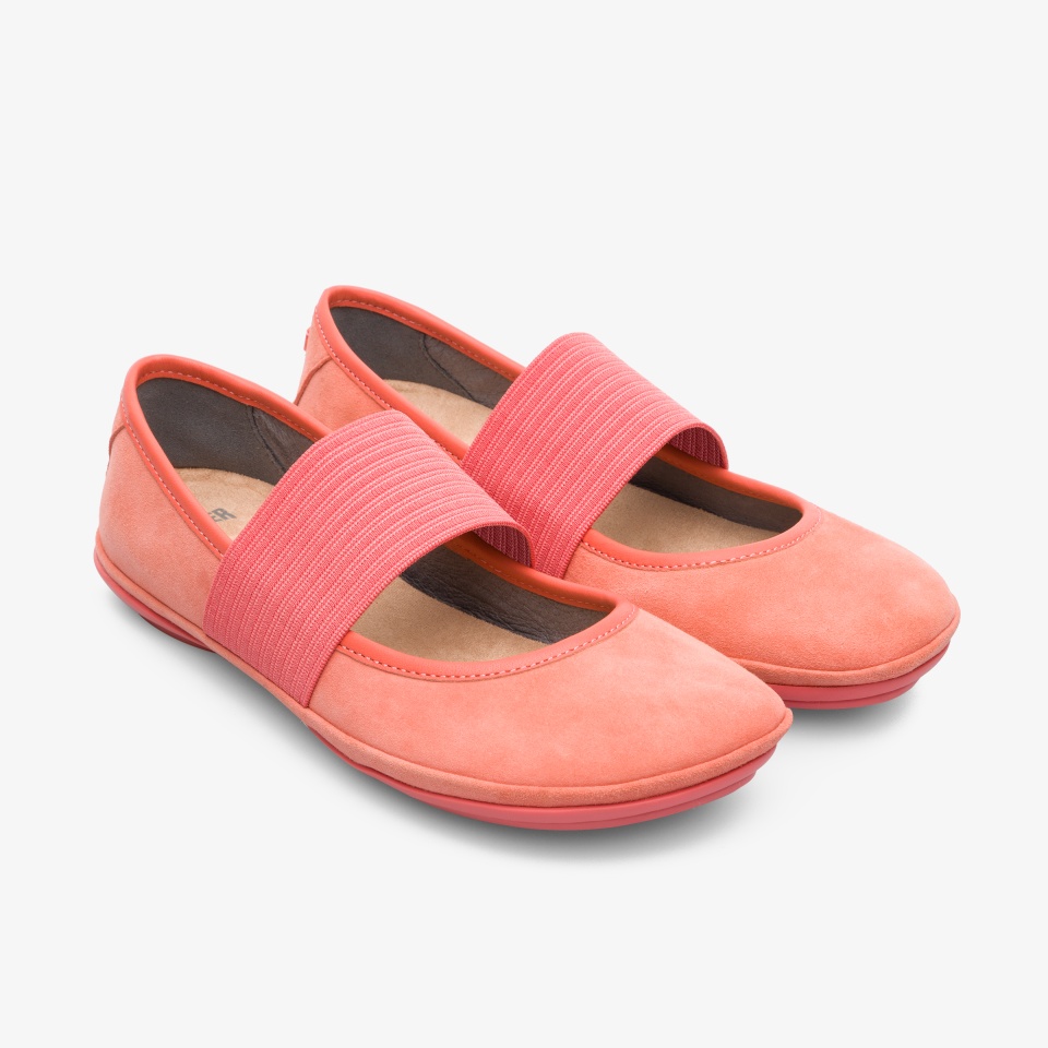 Bailarinas Camper Right Mujer - Naranjas/Rosas | Camper Online + 4023INBYF